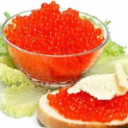 Красная икра и морепродукты