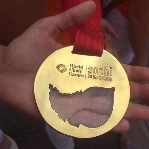 Хор «Кантилена» получил золотой медаль Всемирных хоровых игр