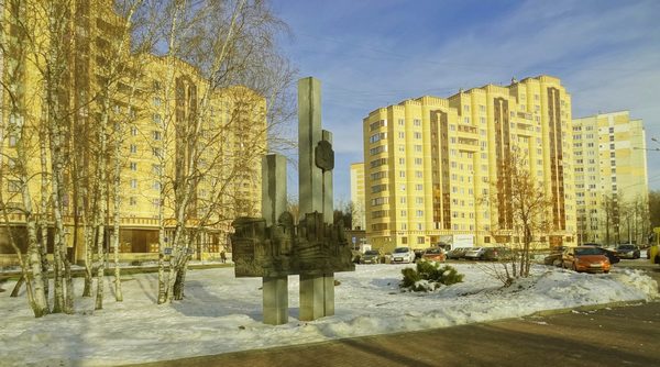 Воскресный день после ледяного дождя в Зеленограде
