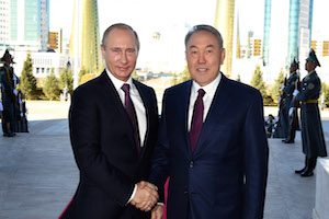 Путин прибыл с государственным визитом в Казахстан