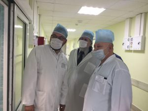 Визит М. В. Кончаловского в больницу