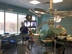 Визит М. В. Кончаловского в больницу