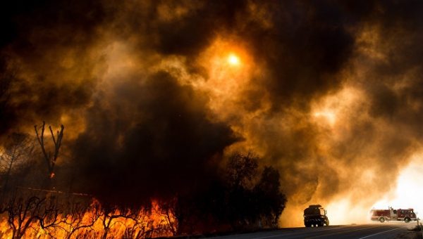 В штате Джорджия эвакуируют более двух тысяч жителей из-за лесных пожаров