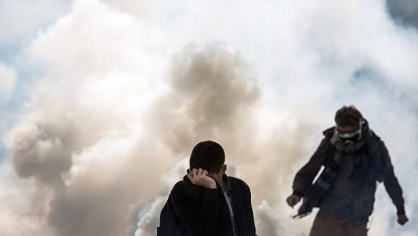 В Берлине от взрыва дымовой шашки на митинге пострадали девять человек