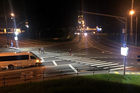 
                    На двух зеленоградских «зебрах» установили дополнительную подсветку          