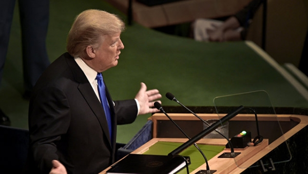 Речь Трампа с трибуны ООН не вяжется со стремлением к миру, счи<span id=