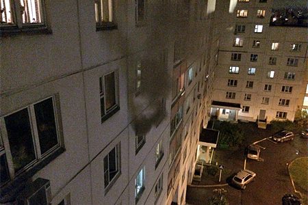 
                    На пожаре в 8-м микрорайоне погиб мужчина          