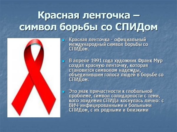 1 декабря – Всемирный день борьбы со СПИДом
