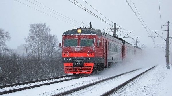 Снегопад не повлиял на движение пригородных поездов на Ленинградском направлении