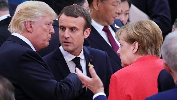 Трамп, Меркель и Макрон обсудили послание Путина