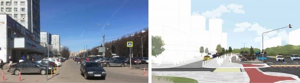 На Центральном проспекте могут появиться выделенные полосы, трансбарьеры и велопереезды