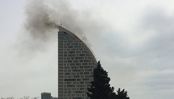 В здании Trump Tower в Баку вспыхнул второй пожар за день