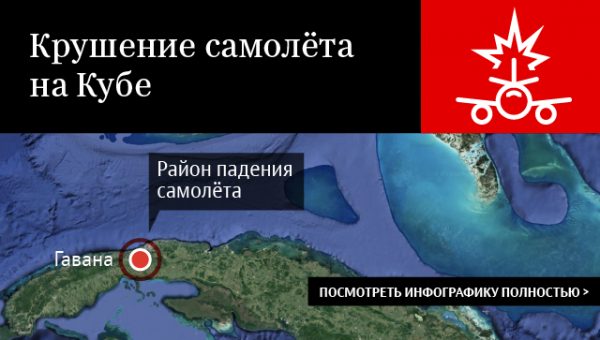 На борту разбившегося на Кубе самолета не было россиян, сообщило посольство
