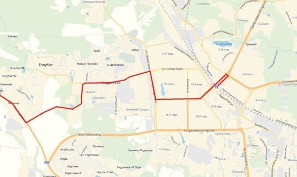 В субботу будет перекрыто Георгиевское шоссе