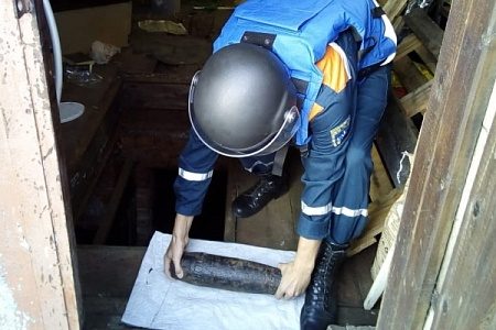 Артиллерийский снаряд времен войны нашли в зеленоградском гараже