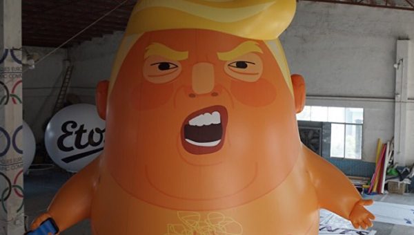 В Лондоне запустят воздушный шар в виде Трампа-младенца