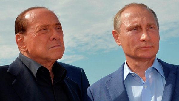 Берлускони поблагодарил Путина за поздравление с днем рождения