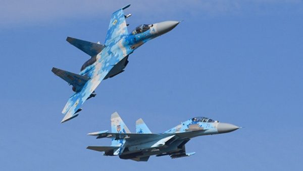 Полицейские опасаются детонации боеприпасов на борту украинского Су-27