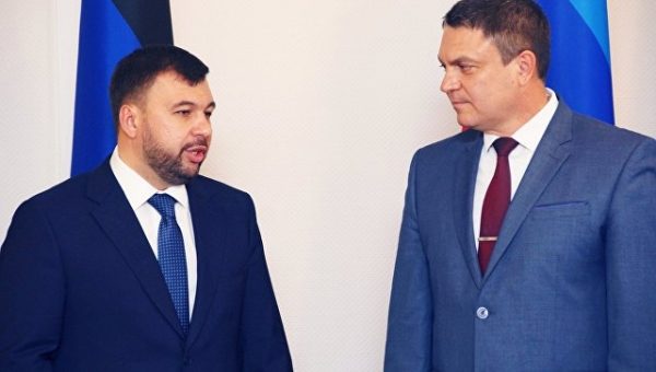 Врио глав ДНР и ЛНР провели рабочую встречу в Луганске