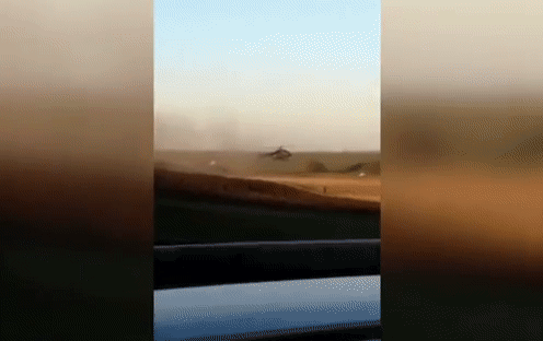 Опубликовано видео с места крушения Су-27 на Украине