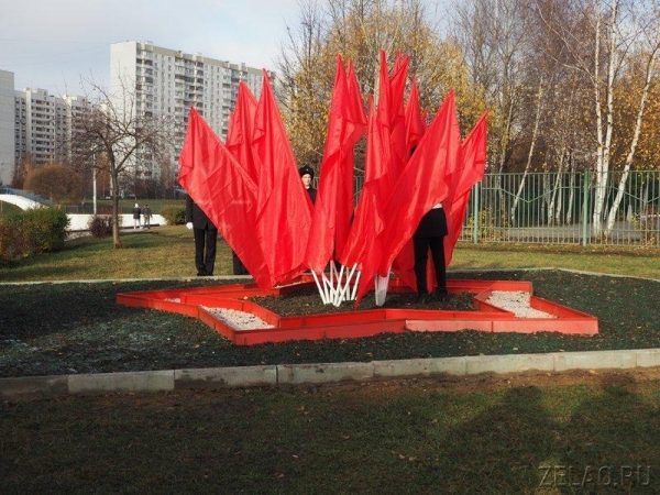 На аллее Победителей в Зеленограде открыт памятный знак «Связь поколений»