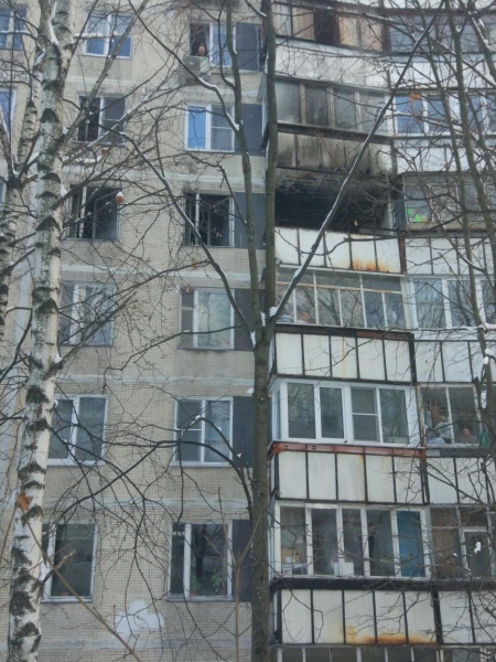 В Зеленограде загорелась двухкомнатная квартира