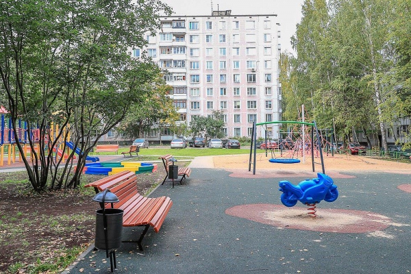 Благоустройство дворов в районе Силино завершается 