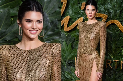 Кендалл Дженнер в откровенном наряде на British Fashion Awards