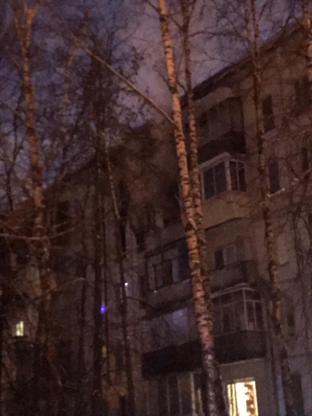 Квартира семьи с ребенком сгорела в Ржавках