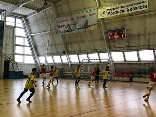 Победой солнечногорских спортсменов завершилась сегодня игра открытого первенства Москвы по мини-футболу