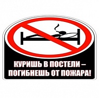 МЧС предупреждает: «Закурил - уснул - сгорел»
