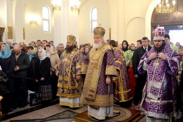 Патриарх Кирилл совершил литургию в Зеленограде