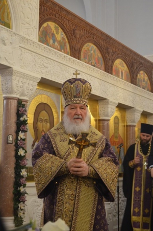 Патриарх Кирилл провел литургию в Зеленограде