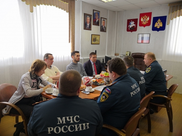 Пресс-ланч в окружном управлении МЧС Зеленоградского АО 