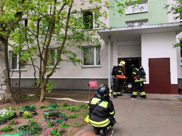В 3 микрорайоне загорелась квартира в девятиэтажке