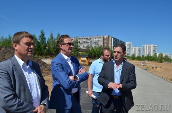 Префект Зеленограда ознакомился с ходом строительства и благоустройства в Крюково