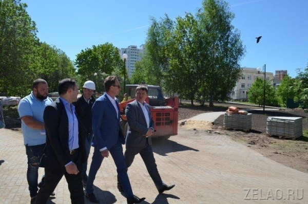 Префект Зеленограда ознакомился с ходом строительства и благоустройства в Крюково