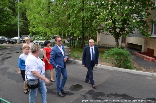 Префект ЗелАО осмотрел объекты благоустройства в 5-м мкрн