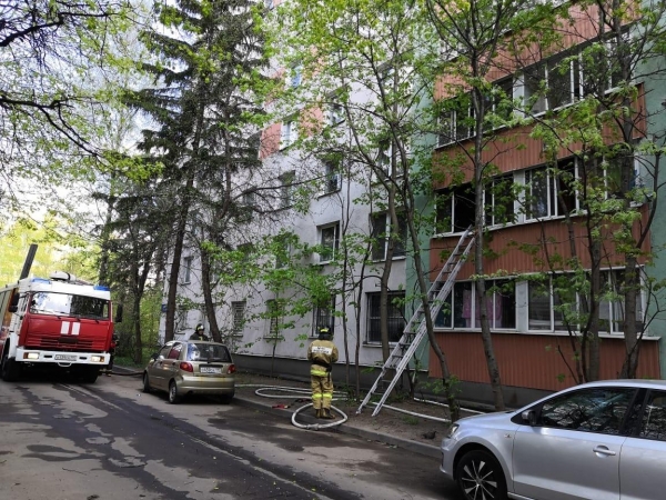В 3 микрорайоне загорелась квартира в девятиэтажке