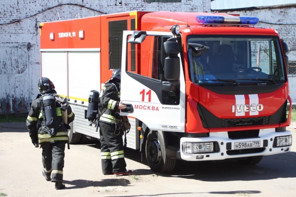 Учебный пожар «потушили» в колонии-поселении