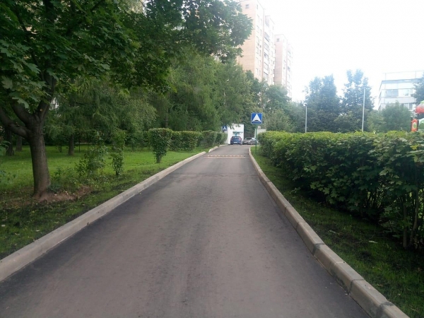 В Зеленограде благоустроили территорию Творческого лицея