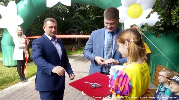В 1-м мкрн Зеленограда состоялось праздничное открытие обновленной пешеходной зоны