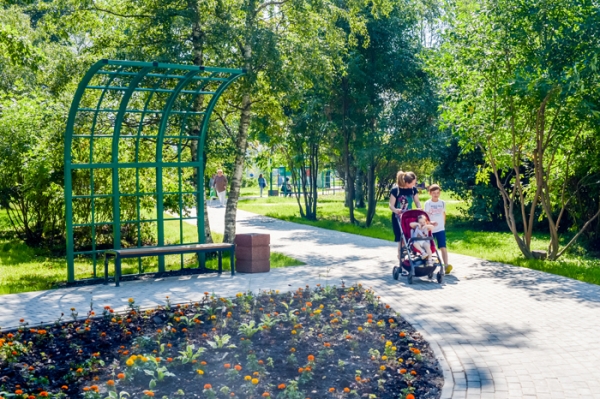 Благоустройство сквера 60-летия Победы в Зеленограде завершено