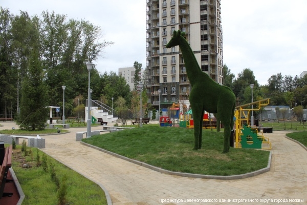 Сквер в 3-м мкрн Зеленограда благоустроен