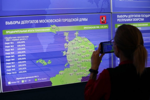 Поддержанные ЕР кандидаты получили 25 из 45 мандатов в Мосгордуме