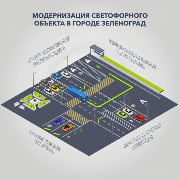 На улице Ленина в Зеленограде изменили работу светофора