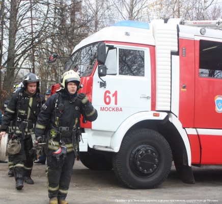 На водородно-кислородной станции Зеленограда «Микрон» прошли пожарно-тактические учения