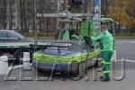 В Зеленограде началась эвакуация автомобилей с пешеходной зоны Центрального проспекта