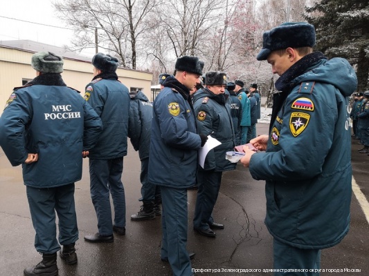 Зеленоградские сотрудники МЧС готовы к зиме 