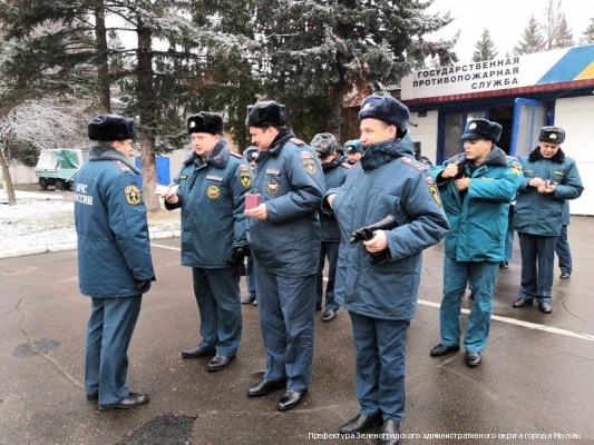 Зеленоградские сотрудники МЧС готовы к зиме 